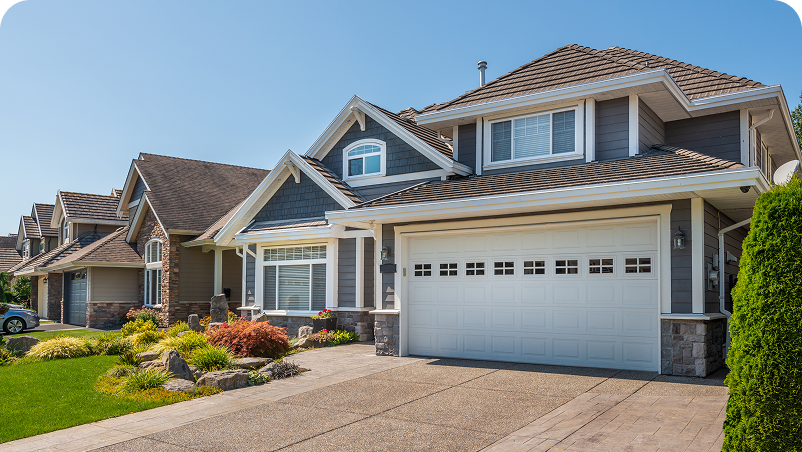 Home featured in Alarm.com residential security materials